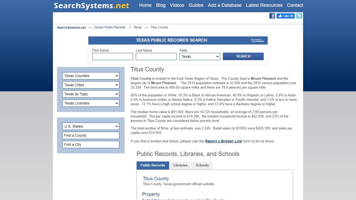 Titus County Criminal and Public Records